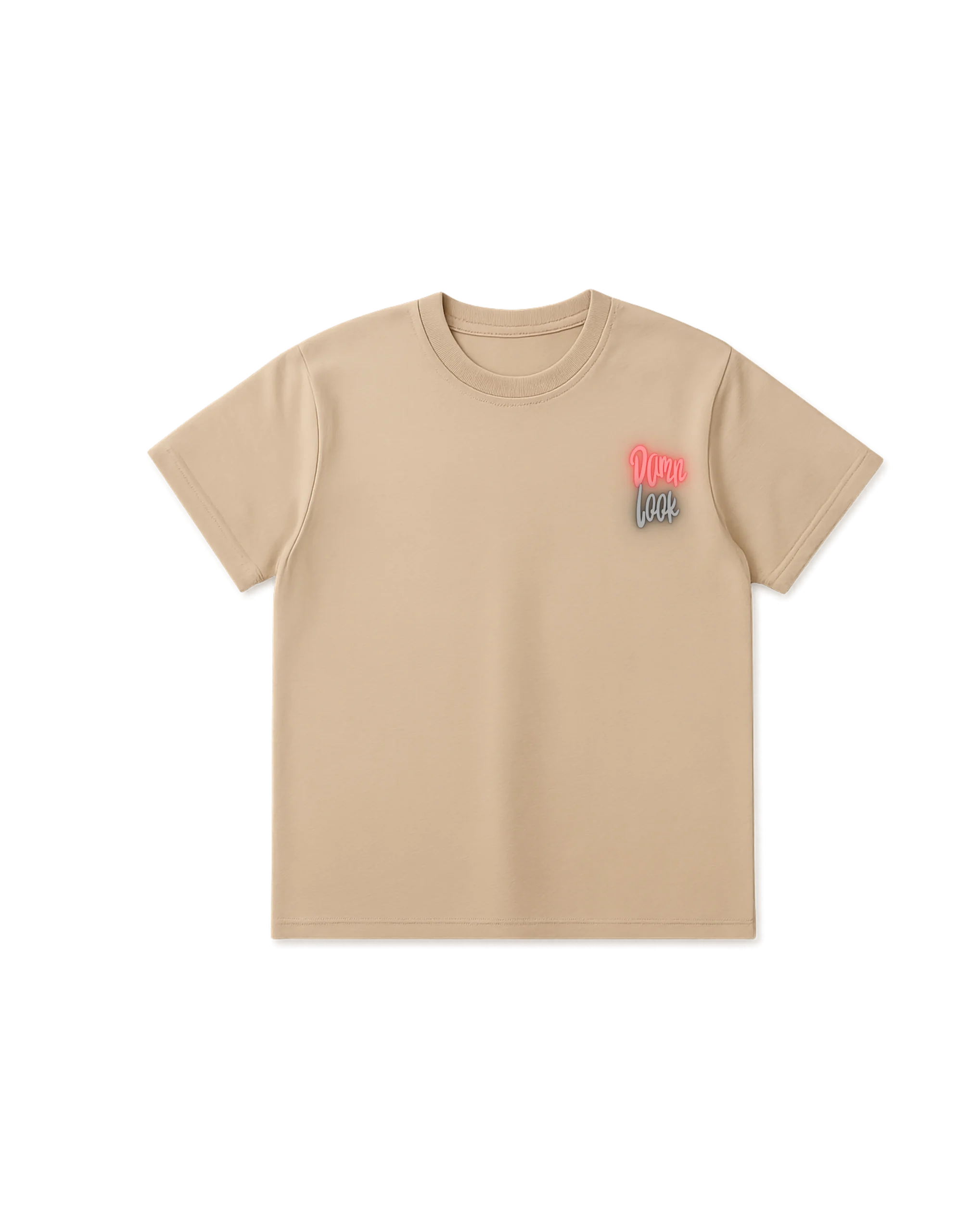 Oversized Beige T-Shirt – Don’t Quit Motivation Print