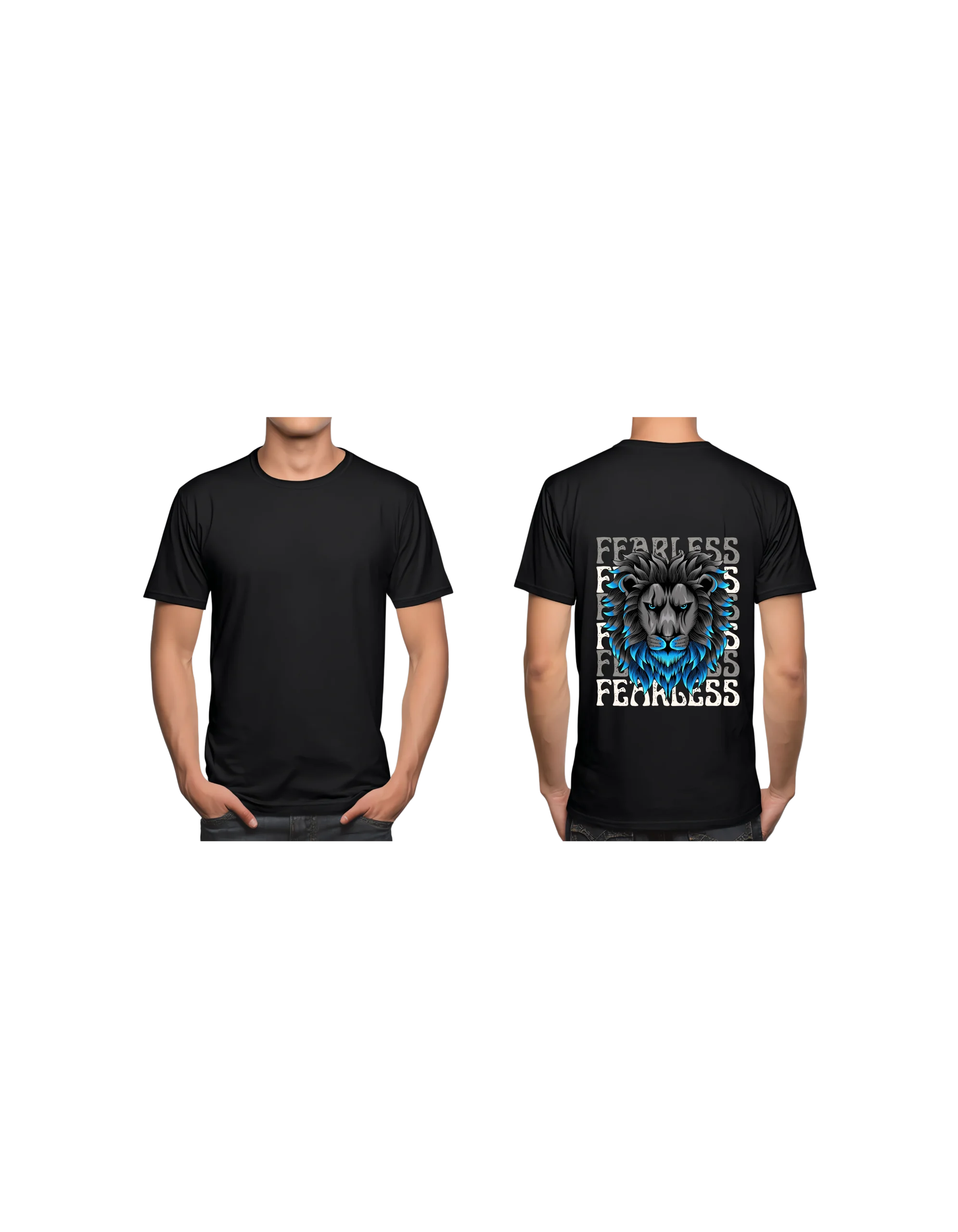 Blue Flames – Regular Fit T-Shirt