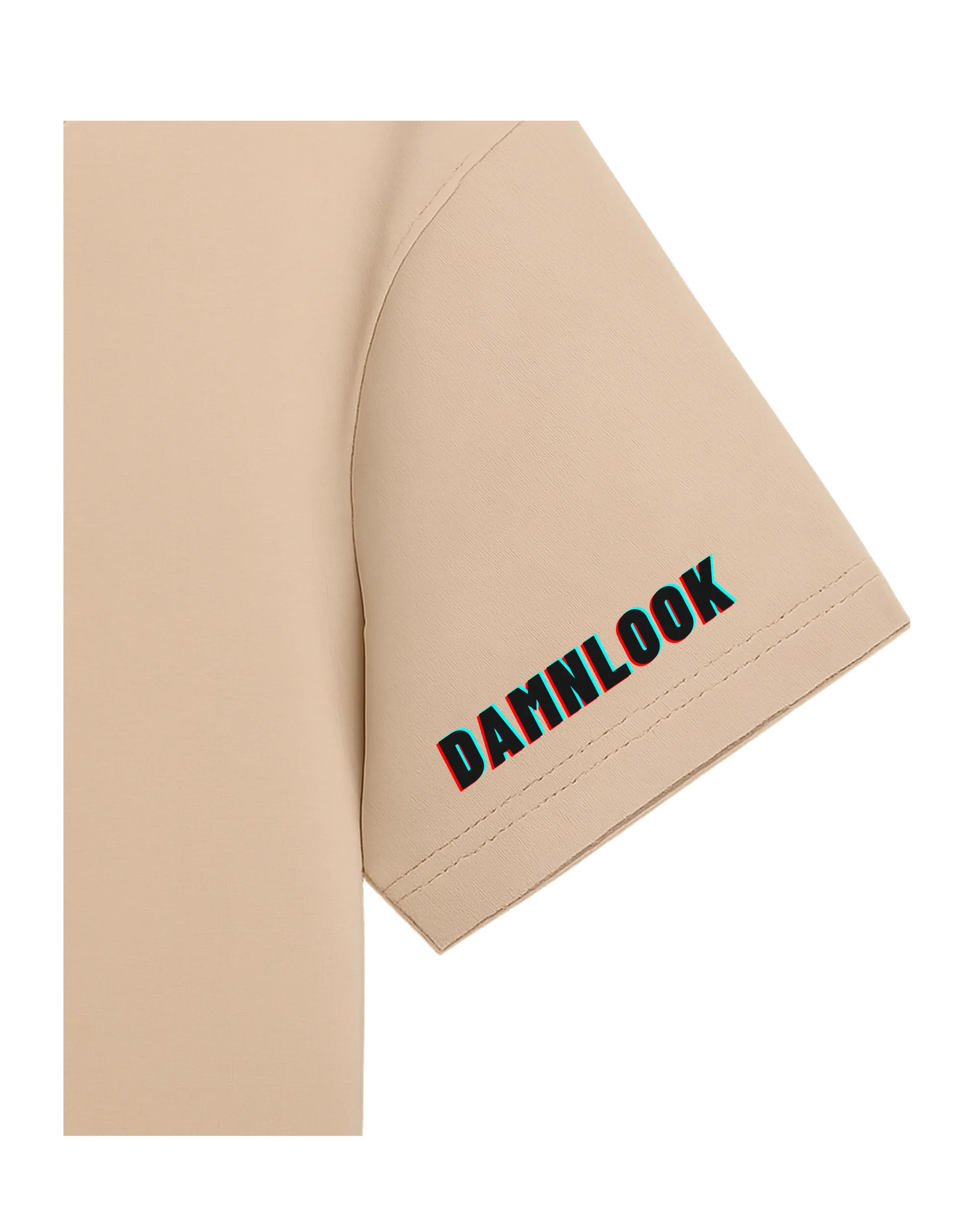 Oversized Beige T-Shirt – Don’t Quit Motivation Print