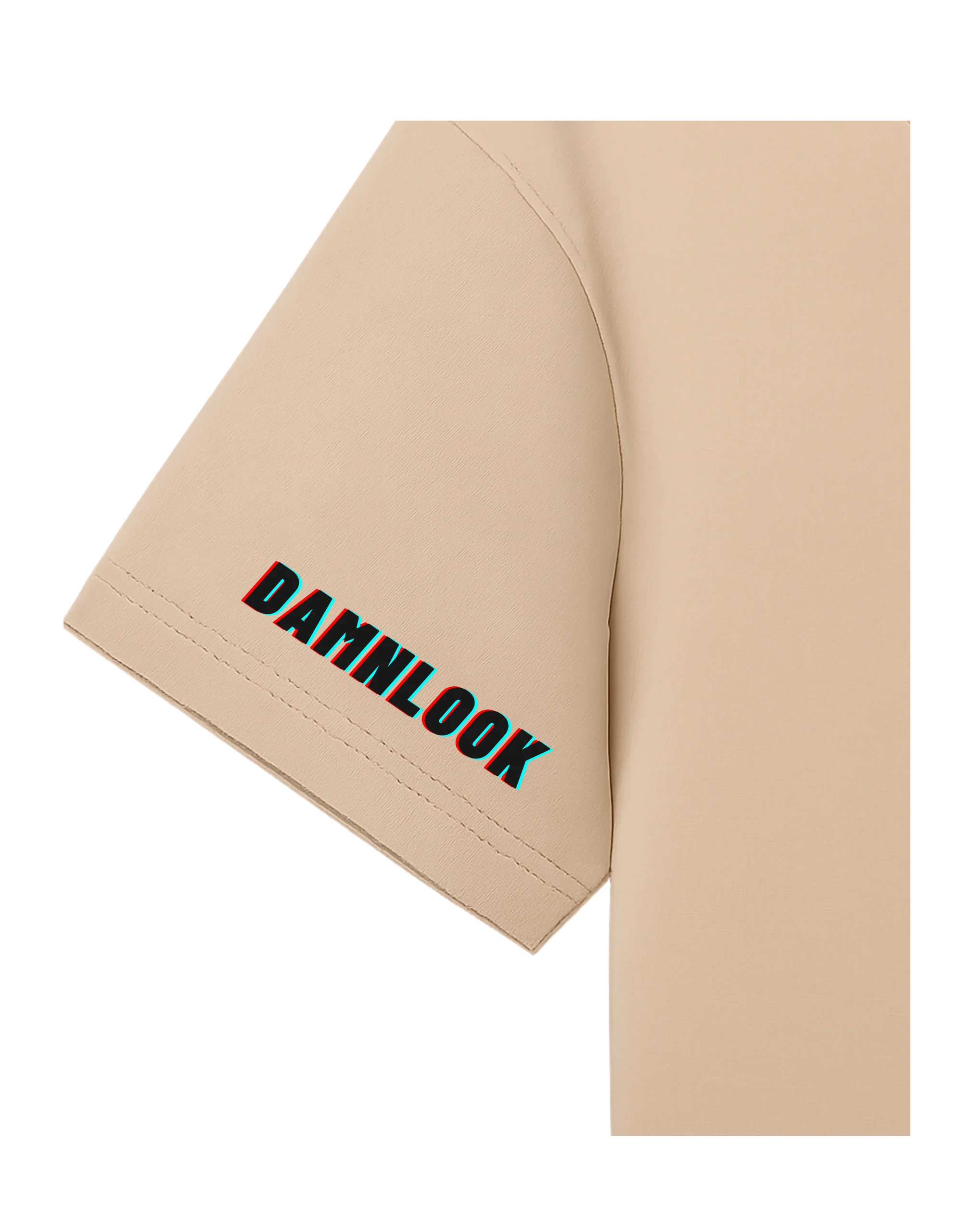 Oversized Beige T-Shirt – Don’t Quit Motivation Print